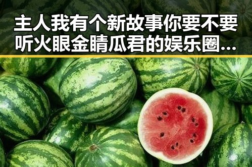 主人我有个新故事你要不要听火眼金睛瓜君的娱乐圈小说生活反差大揭秘